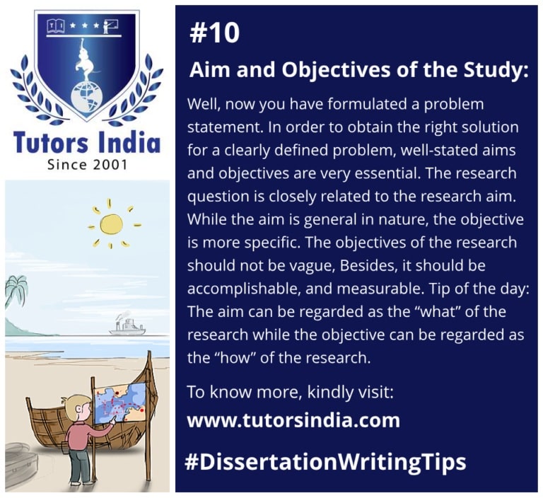 how to write dissertation objectives