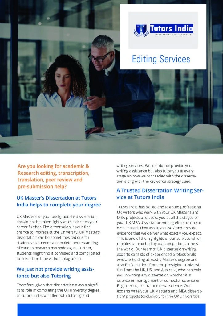 Editing Services